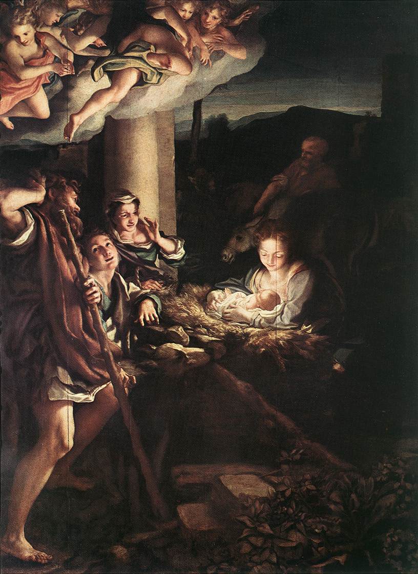 Antonio Allegri detto Correggio, Adorazione dei pastori (La notte), ca. 1529-1530, Dresda, Gemaeldegalerie